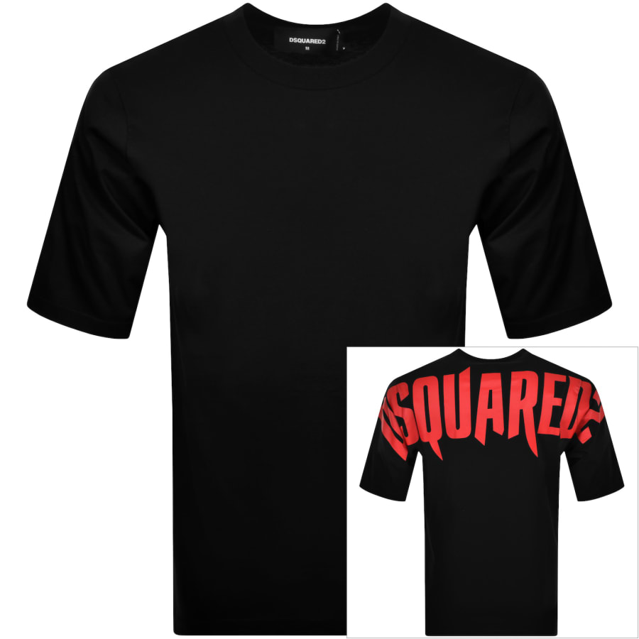 【人気商品！】 DSQUARED2 Loose Fit T Shirt Black | Mainline Menswear United トップス